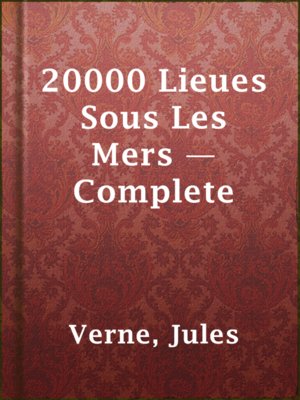 cover image of 20000 Lieues Sous Les Mers — Complete